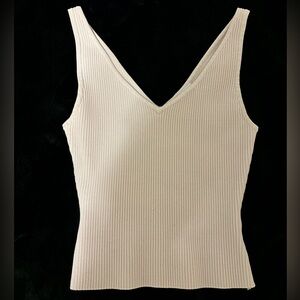 Light Pink, V-neck Tank Top